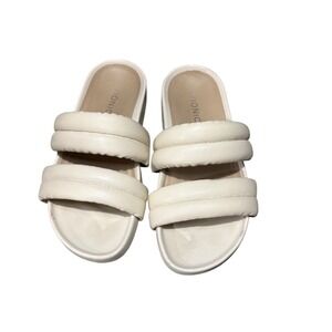 Vionic Mayla Cream Padded Double Strap Slide Sandals Comfort EU 37 US7‎